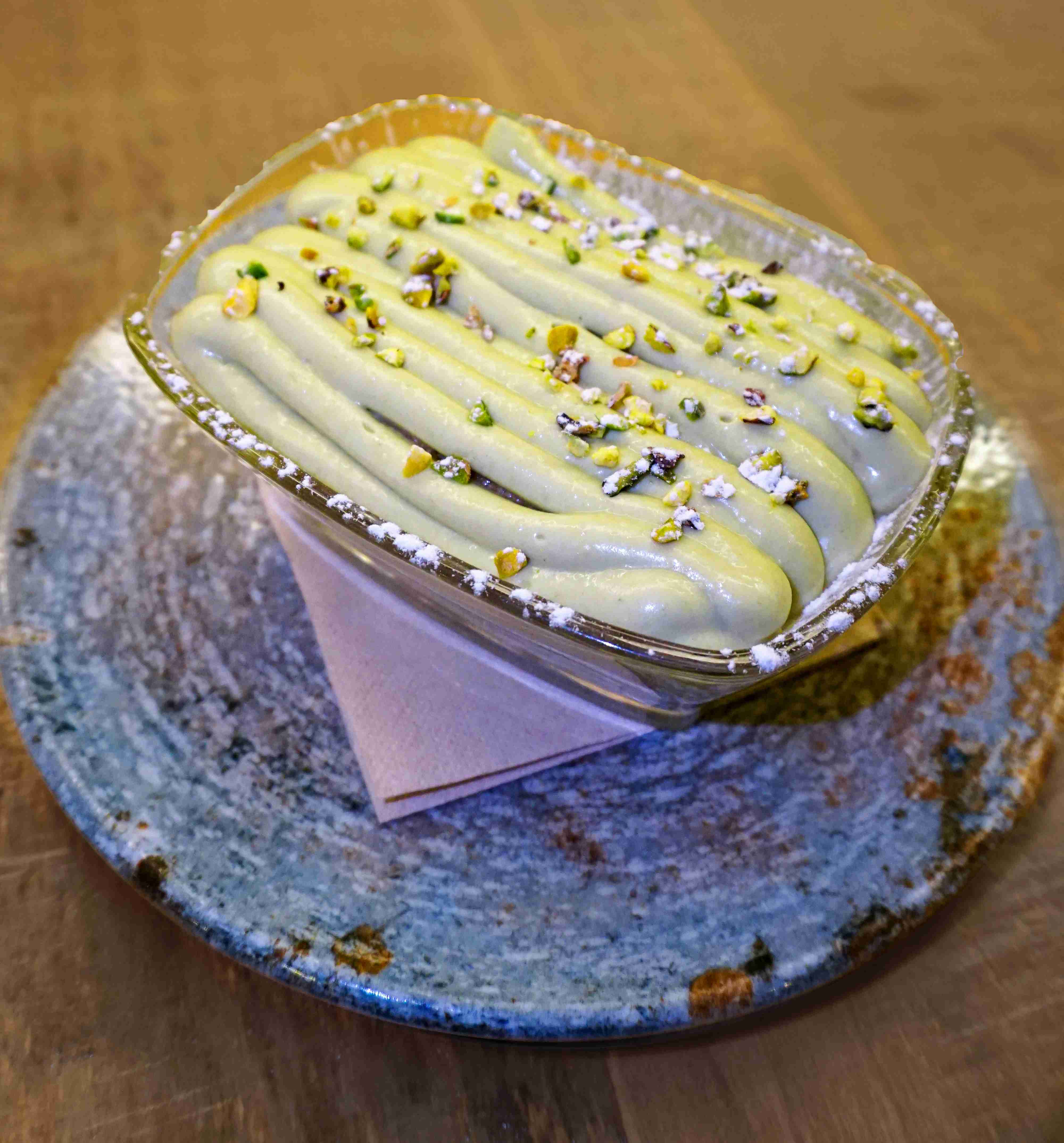 Tiramisú al pistacho