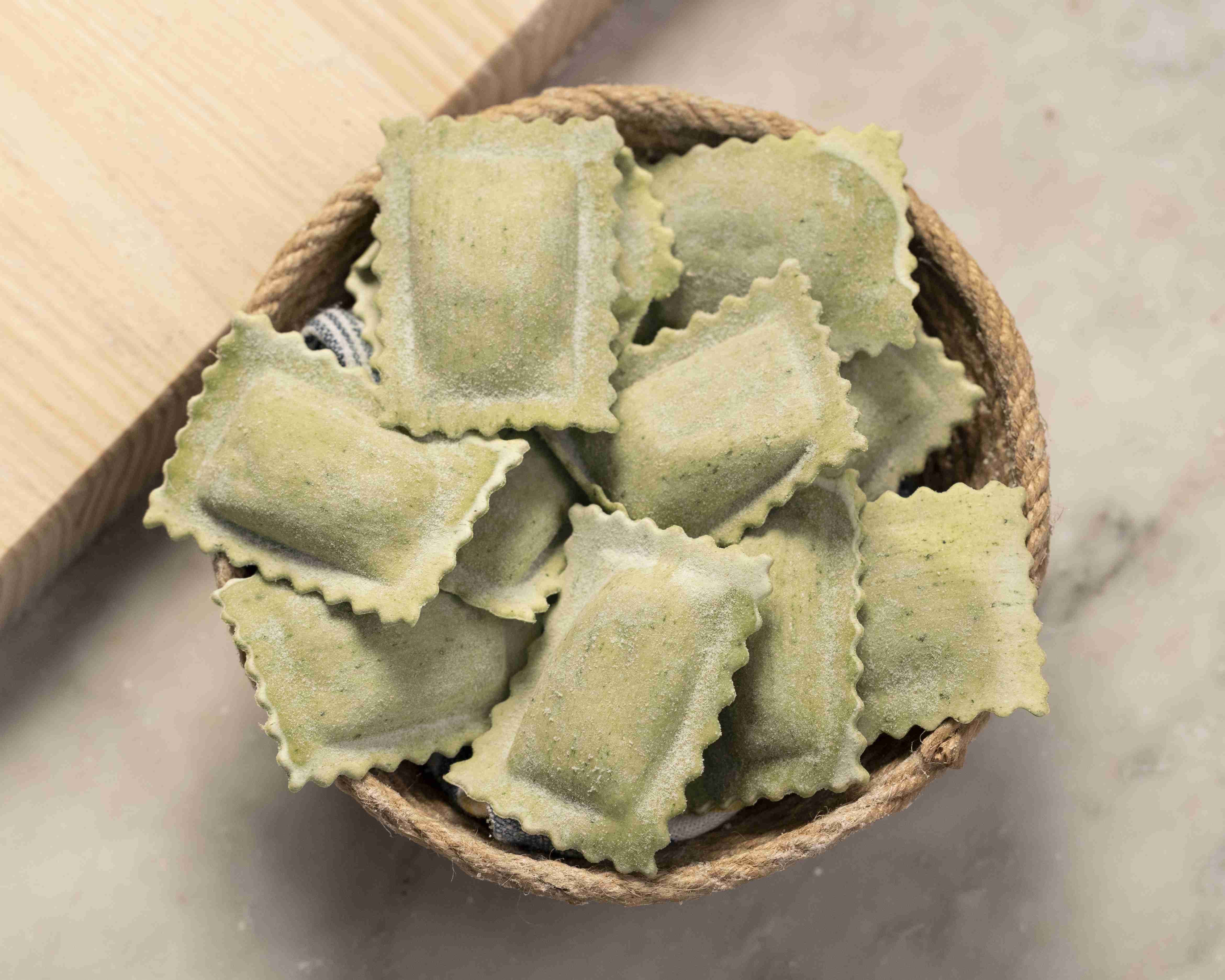RAVIOLI VERDE DE VERDURAS